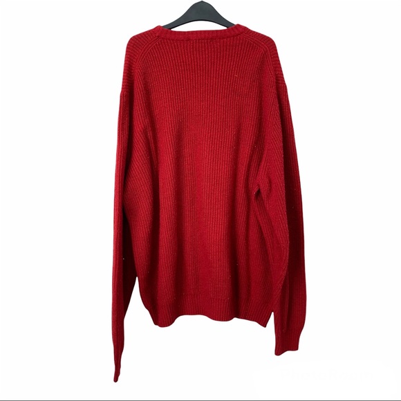 Bright Red Knit Sweater - Picture 2 of 4